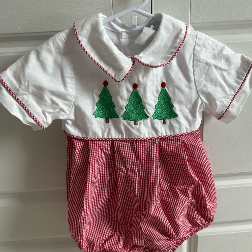 Bailey Boys Smocked Christmas Bubble